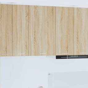 vidaXL Κρεμαστό ντουλάπι Σομόνα Δρυς και Λευκό 50 x 31 x 80 εκ.