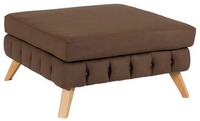 Artekko Σκαμπώ NIL 90x90x47 ύφασμα VENA 04 και ξύλινα πόδια Artekko 783-7164