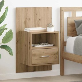 vidaXL Ντουλάπι κρεβατιού 2 pcs artisan δρυς 48.5 x 32.5 x 80 εκ