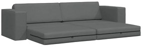 vidaXL Καναπέ-Κρεβάτι Σκούρο Γκρι 245 x 78 x 77 εκ. ύφασμα