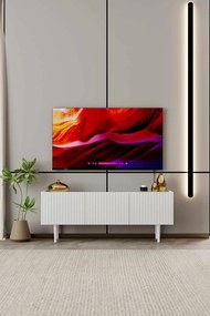 Έπιπλο Τηλεόρασης Λευκό CLOPRA 120x29x20