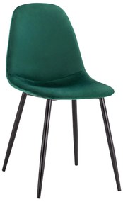 Καρέκλα LEONARDO Βελούδο Κυπαρισσί 45x53x85Υ εκ. 4αδα 45x53x85 εκ.
