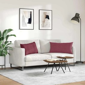 vidaXL Μαξιλάρι Καναπέ 2 pcs Κόκκινο 80 x 40 cm ύφασμα