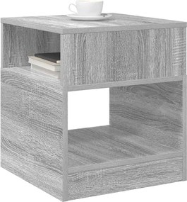vidaXL End Table Γκρίζο Σονομα 40,5 x 40 x 45 εκ Επεξεργασμένο ξύλο