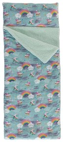 Υπνόσακος Παιδικός WABI102 Blue-Multi Palamaiki 2-3 ετών 60x130cm Flannel.Sherpa