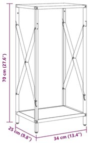 Ράφι για καυσόξυλα Ανθρακί 34x25x70 cm Ατσάλι ψυχρής έλασης - Ανθρακί