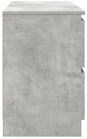 vidaXL Έπιπλο Τηλεόρασης Γκρι Σκυροδέματος 100x35x54 εκ. Επεξ. Ξύλο