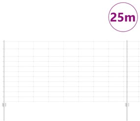vidaXL Φράχτες  22 τεμ U-Channel 120 εκ Γαλβανισμένο Ατσάλι