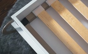Κρεβάτι - ντουλάπα Concept Pro Lenart AH109 (Άσπρο + Γυαλιστερό λευκό), Μονόκλινο, Άσπρο, 90x200, Πλαστικοποιημένη μοριοσανίδα, Τάβλες για Κρεβάτι,