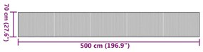 ΧΑΛΙ ΟΡΘΟΓΩΝΙΟ ΓΚΡΙ 70 X 500 ΕΚ. ΜΠΑΜΠΟΥ 376892