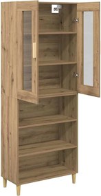 vidaXL Highboard Artisan Oak 69,5 x 34 x 180 εκ.