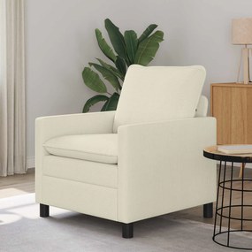 vidaXL Καναπές Κρεμ 76 x 81 x 87,5 εκ Ύφασμα