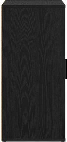 vidaXL Πλαϊνό γραφείο Μαύρη Οξυά 40 x 33 x 70 εκ. Επεξεργασμένο ξύλο