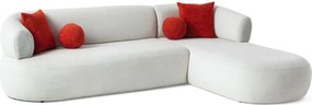Corner Sofa Roma Right - White White
