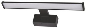 Adeleq Φωτιστικό LED Λουτρού Αλουμινίου PC 40cm 8W IP44 4000K Με Βάση Μαύρο 3-4000811