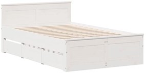 vidaXL Σκελετός Κρεβατιού Χωρίς Στρώμα 120x190 εκ Μασίφ Ξύλο Πεύκου