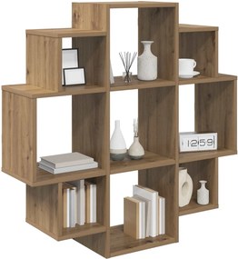 vidaXL Ράφι Τοίχου Artisan Δρυς 90 x 25 x 90 εκ. Επεξεργασμένο Ξύλο