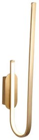 Φωτιστικό Τοίχου - Απλίκα Led 1935 18W 3000K 80Lm Gold Aluminium
