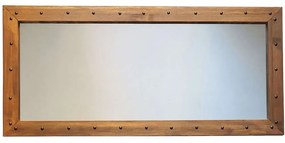 Καθρέπτης Τοίχου 552NOS2130 110x50cm Walnut Aberto Design Wood, Glass