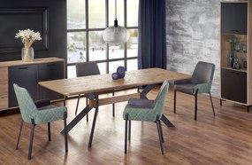 BACARDI extension table, color: top - natural oak, legs - black DIOMMI V-CH-BACARDI-ST DIOMMI-60-20404