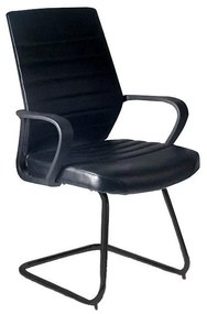 Guest Chair 5568V Fylliana Black PU Leather 57*60*95 cm