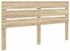 vidaXL Κεφαλάρι με κεφαλάρι Δρύς Sonoma 200 cm Επεξεργασμένο ξύλο