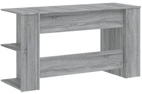 vidaXL Γραφείο Γκρι Sonoma 140 x 50 x 75 εκ. από Επεξεργασμένο Ξύλο