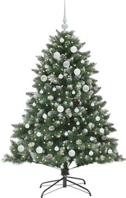 vidaXL Τεχνητό Χριστουγεννιάτικο Δέντρο με 150 LED Πράσινο 150 cm