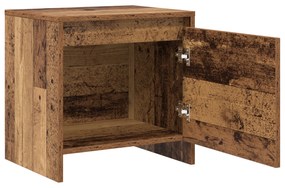 vidaXL Κομοδίνο Παλιό ξύλο 45 x 34 x 44.5 εκ Επεξεργασμένο ξύλο