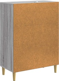 vidaXL Πλαϊνό γραφείο Γκρι Sonoma 66 x 34,5 x 90 εκ Επεξεργασμένο Ξύλο