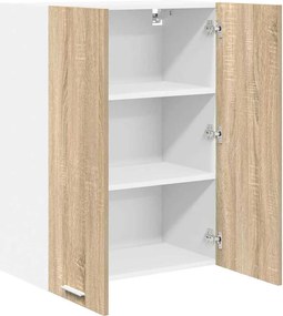 vidaXL Κρεμαστό ντουλάπι με αποθήκευση Δρύς Sonoma 60 x 31 x 80 εκ.