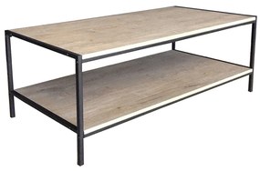 CRUDO COFFEE TABLE SONOMA DECAPE ΜΑΥΡΟ 120x60xH45cm 04-0425