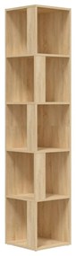 Ντουλάπι Γωνία Sonoma Oak 33 x 33 x 164,5 εκ. από Μοριοσανίδα - Καφέ