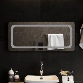 Καθρέφτης Μπάνιου με LED 90x40 εκ. - Διαφανές