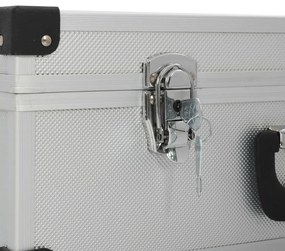 vidaXL Βαλίτσα Εργαλείων Ασημί 46 x 33 x 16 εκ. Αλουμινίου