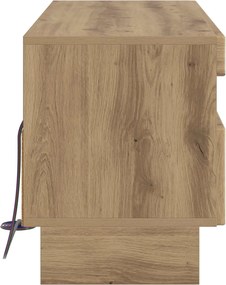 vidaXL Ντουλάπα LED Τηλεόρασης Artisan Δρυς Επεξεργασμένο Ξύλο