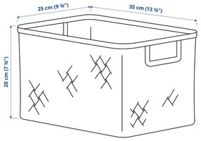 VÄXTHUS καλάθι/χειροποίητο, 25x35x20 cm 505.511.36