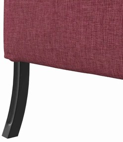 vidaXL Καναπές Υψηλής Πλάτης Μπορντό 109 x 56 x 121 εκ. ύφασμα