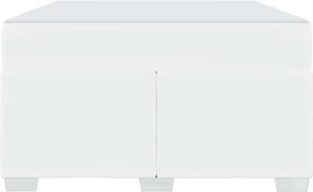 vidaXL Σκελετός Κρεβατιού με στρώμα Λευκό 120 x 200 cm ύφασμα