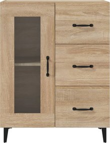 vidaXL Ντουλάπι Sonoma Δρυς 69,5 x 34 x 90 εκ. από Επεξεργασμένο Ξύλο