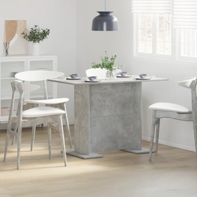 vidaXL Τραπεζαρία Σκυρόδεμα Γκρι 110x60x75 εκ Επεξεργασμένο Ξύλο