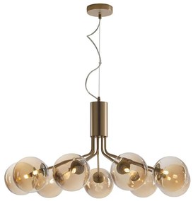 Φωτιστικό Οροφής Honey I-HONEY-S9 9xG9 Led Φ83,4cm 161cm Copper Luce Ambiente Design Metal, Glass