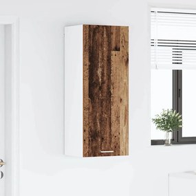 vidaXL Κρεμαστό ντουλάπι Παλιό ξύλο 40 x 31 x 100 εκ.