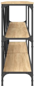 vidaXL Τραπέζι Κονσόλα Sonoma Δρυς 200x30x75 εκ. Επεξ. Ξύλο/Σίδηρος