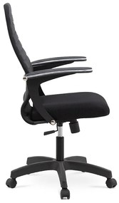 Καρέκλα γραφείου Melani Megapap με διπλό ύφασμα Mesh σε χρώμα μαύρο 66,5x70x102/112εκ. - Ύφασμα - GP008-0015
