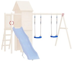 vidaXL Κούνιες με Σχοινιά 2 τεμ. Μπλε 37 x 15 εκ. από Πολυαιθυλένιο