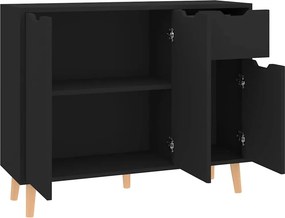 vidaXL Μπουφές Μαύρος 90x30x72 εκ. από Επεξεργασμένο Ξύλο