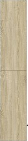 vidaXL Βιβλιοθήκη Sonoma Δρυς 40x36x189 εκ. από Επεξεργασμένο Ξύλο