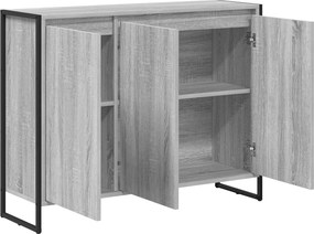 vidaXL Βοηθητικό ντουλάπι Γκρίζο Σονομα 96,5 x 30 x 75 εκ