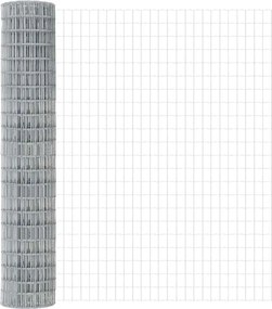 vidaXL Τεντώτο με στήριγμα Ασημί 1,6 x 10 m Ατσάλι
